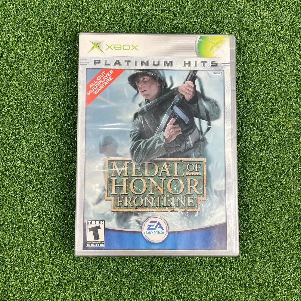 Medal of Honor: Frontline (Microsoft Xbox, 2002) Platinum Hits Complete Tested